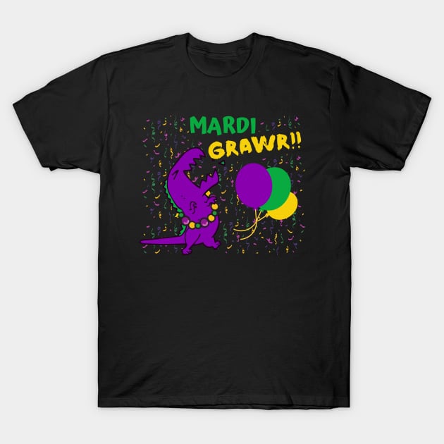 Mardi Grawr - Kids Mardi Gras design T-Shirt by apparel.tolove@gmail.com